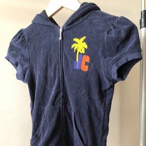 Blue short sleeve Juicy hoodie